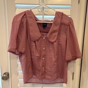 GAP Mauve Peter Pan Blouse